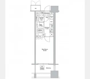 コンフォリア渋谷WEST【8階】の間取り