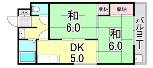 ハイツサンライズ【2階】の間取り