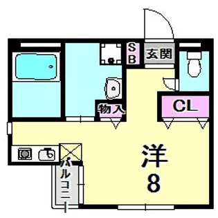 エルハイム【1階】の間取り