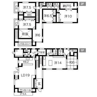 兵庫県芦屋市大原町【一戸建】の間取り