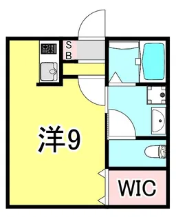 ルミエール西代A棟【1階】の間取り