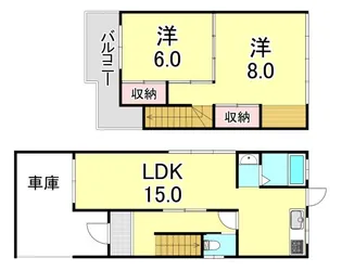 兵庫県神戸市垂水区高丸1丁目【一戸建】の間取り