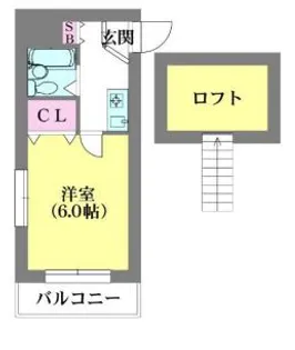 ヒルズパレス神戸塩屋【2階】の間取り