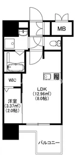MODERN PALAZZO 博多デュオグランデWEST【5階】の間取り