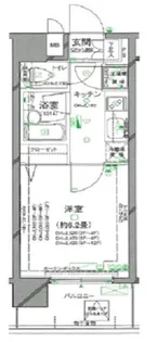 パレステュディオ渋谷ウエスト【6階】の間取り