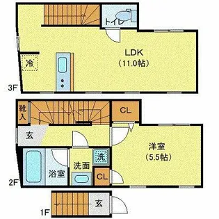 プライベートプレイス広尾の間取り