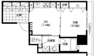 アーバネックス淀屋橋【3階】の間取り