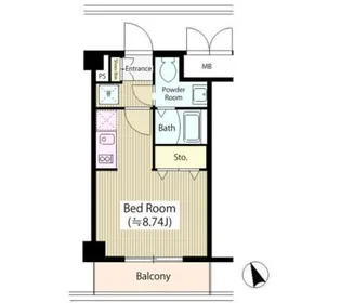 ブリリアント恵比寿【2階】の間取り