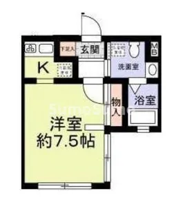 兵庫県神戸市須磨区千守町2丁目【アパート】の間取り