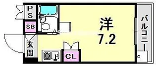 ラファエラ鳴尾II【5階】の間取り