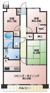 フェルティプラザ垂水・丘の街【5階】の間取り