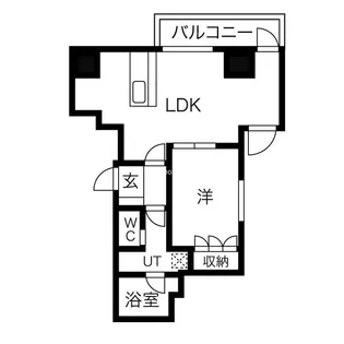 大阪府大阪市西区西本町1丁目【マンション】の間取り