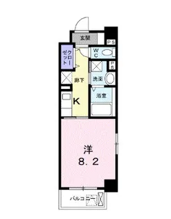 ミルト熊野【3階】の間取り