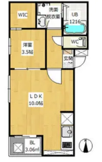 REGALEST VILLETTA-N1【1階】の間取り