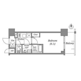 エスリード神戸ラ・コスタ【3階】の間取り