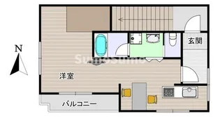 1Rの間取り画像