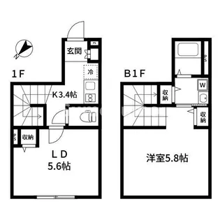 RiverResidence用賀の間取り
