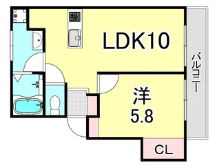 ハイツ77【2階】の間取り