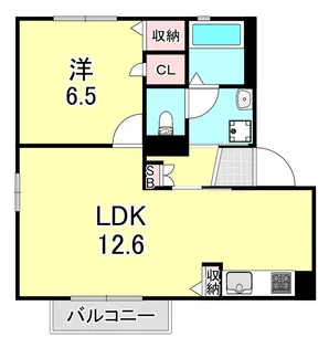 ペリウィンクル【2階】の間取り