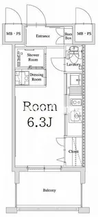 エンクレスト天神GLEE【13階】の間取り