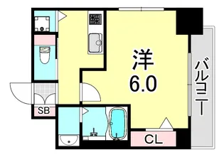 ファーストフィオーレ神戸スペラーレ【9階】の間取り