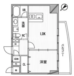 大阪府大阪市浪速区敷津西2丁目【マンション】の間取り