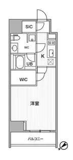 ALTERNA恵比寿【7階】の間取り