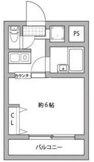 コスモメイト北野【4階】の間取り