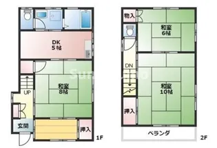 兵庫県神戸市長田区若松町10丁目【一戸建】の間取り