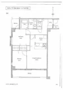 ソサエティ柿の木坂アネックス【4階】の間取り