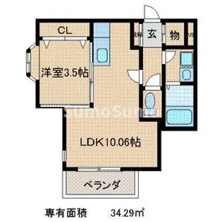 ジョワ・アバンセ【4階】の間取り