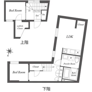 PASEO SANGENJAYA EAST WESTの間取り
