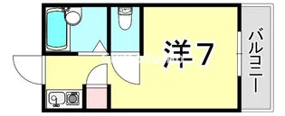 ダイバーシティ武庫川【2階】の間取り