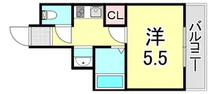 リッツ坂上【1階】の間取り