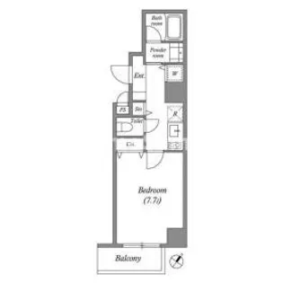 ブロード東灘深江駅前レジデンス【5階】の間取り