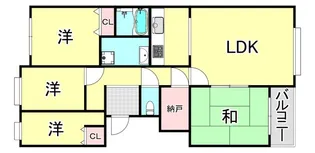 ファミーユ御影城ノ前【3階】の間取り