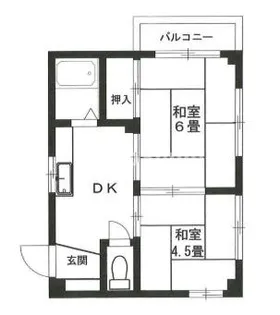 サンパレス21甲子園【3階】の間取り
