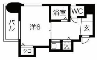 大阪府大阪市西区江戸堀3丁目【マンション】の間取り