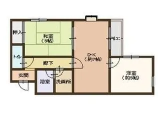 アッシュコート明石【2階】の間取り