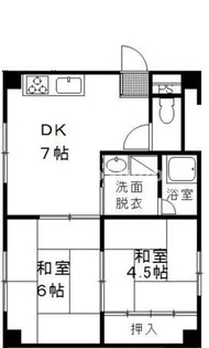 月見山マンション【3階】の間取り