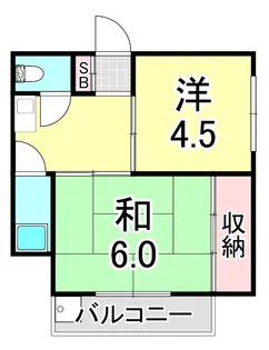 三村マンション【3階】の間取り