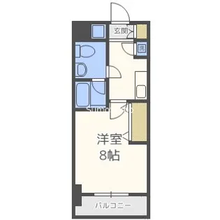 大阪府大阪市西区京町堀3丁目【マンション】の間取り