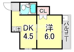 NOBSUN海岸通【5階】の間取り