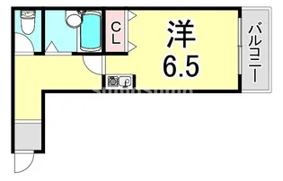プチハウス仁川【1階】の間取り