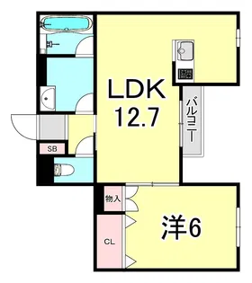 ロリーブ【1階】の間取り