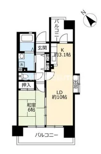 UR浜甲子園なぎさ街25号棟【4階】の間取り