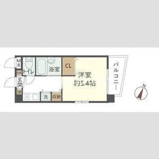 クレール御影【2階】の間取り