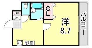 グリーンヒル学院坂【4階】の間取り