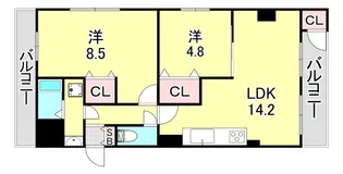 Enzzo Kuriyama【3階】の間取り