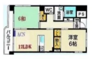 casa ベラヴィスタ福田【5階】の間取り